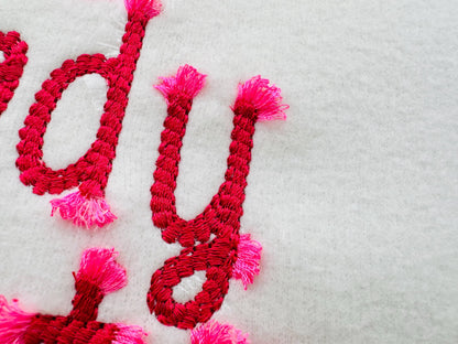 Fringed Rope Stitch Font Set of 2