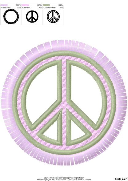 Fringed Peace Sign