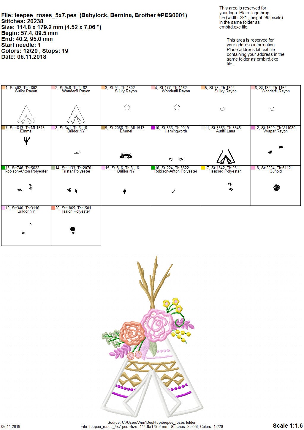 Rose Crown Tepee Teepee Tipi Applique