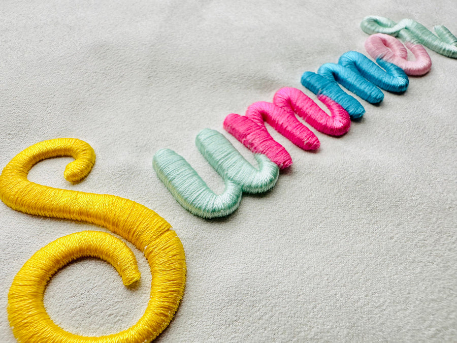 Puffy Puff Foam Handwritten Font