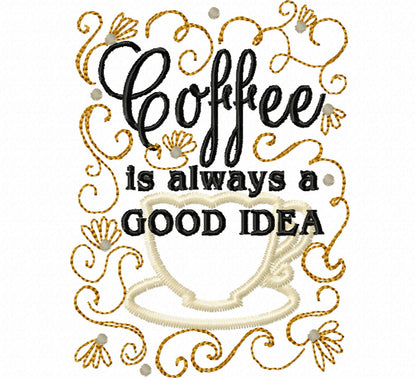 Kitchen Wine Coffee Tea Quote Set