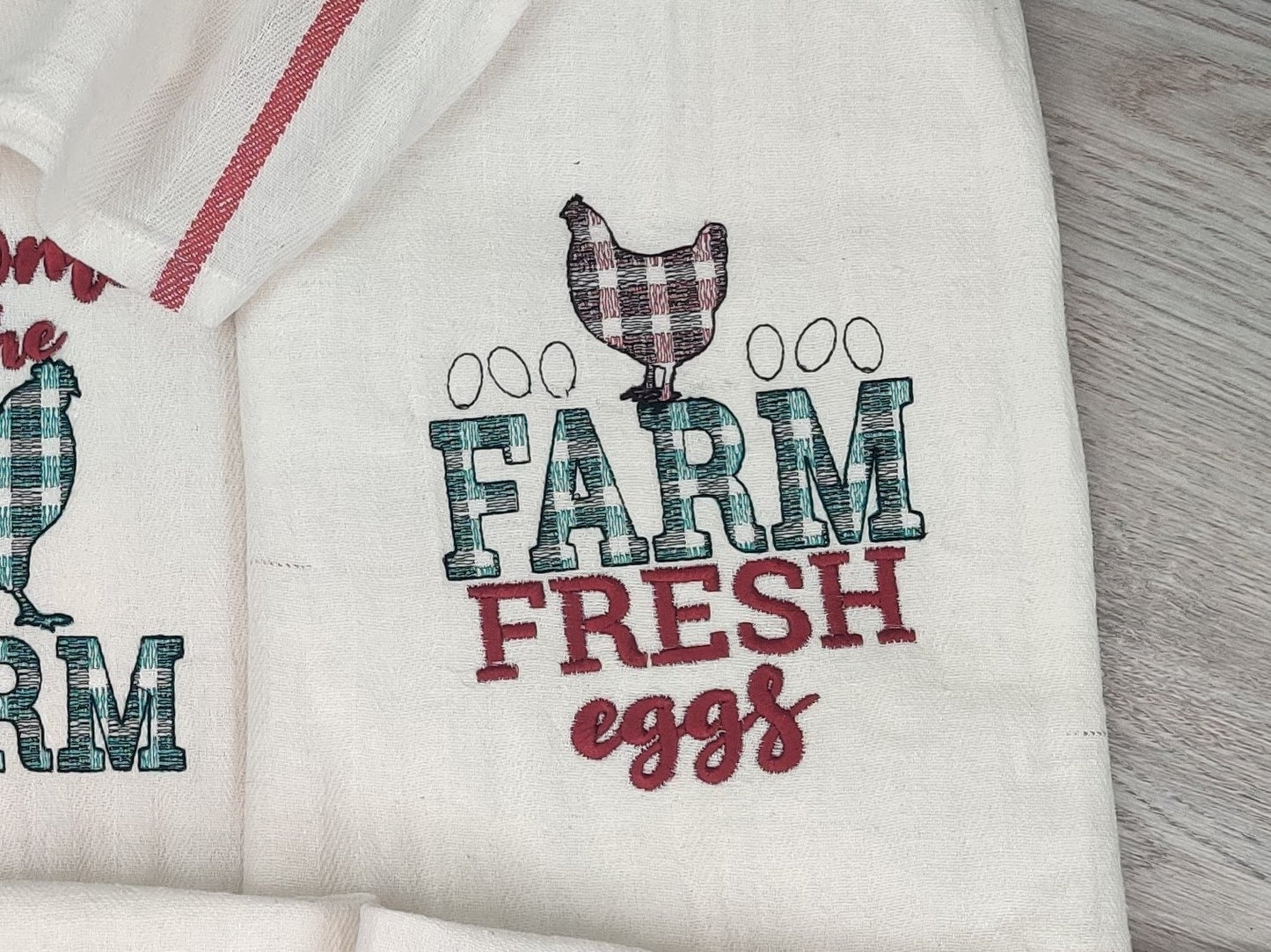 Farm Fresh Eggs Kitchen Towel