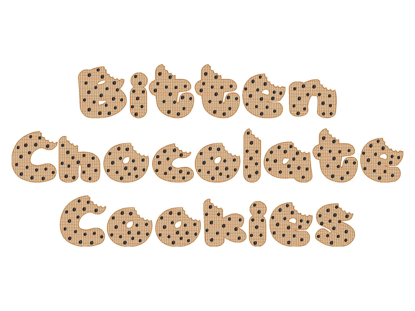 Bitten Cookie Choco Crisps Font