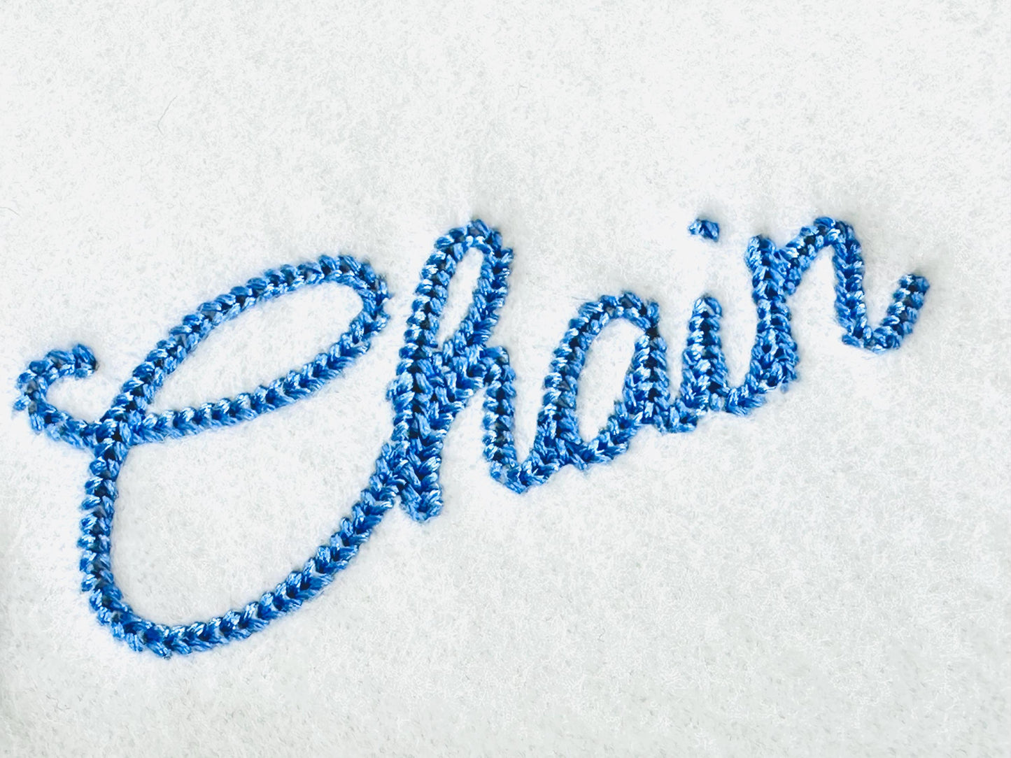 Tiny Chain FONT machine embroidery designs small sizes 1 up to 3 inch