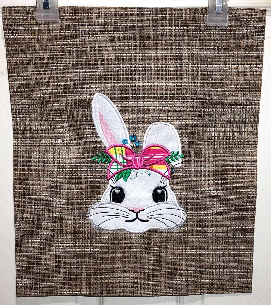 Easter Bunny with Bandanna Applique
