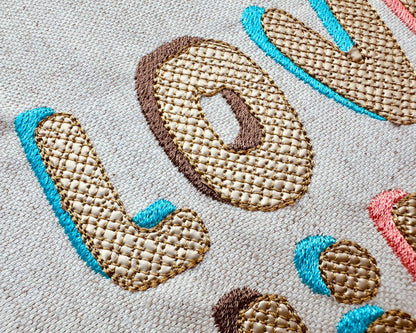 Glitter HTV Bubble Shadow Font