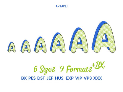 Glitter HTV Bubble Shadow Font