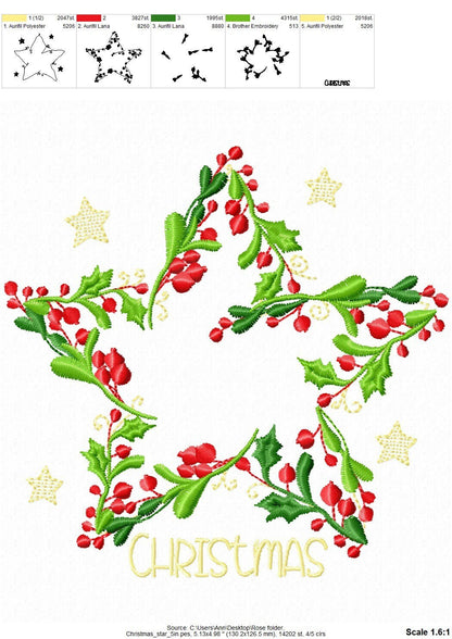 Christmas Star Wreath