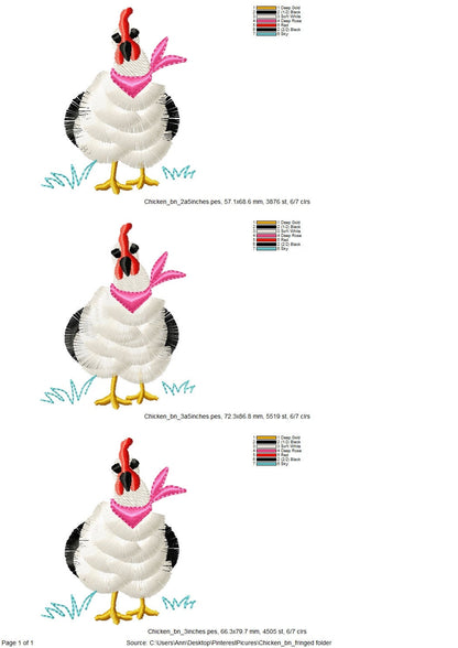 Fringed Chicken with Bandanna