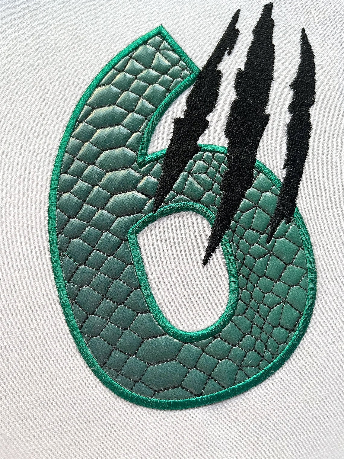 T-rex indominus dinosaur Birthday Number 6 SIX kids boy outfit Applique