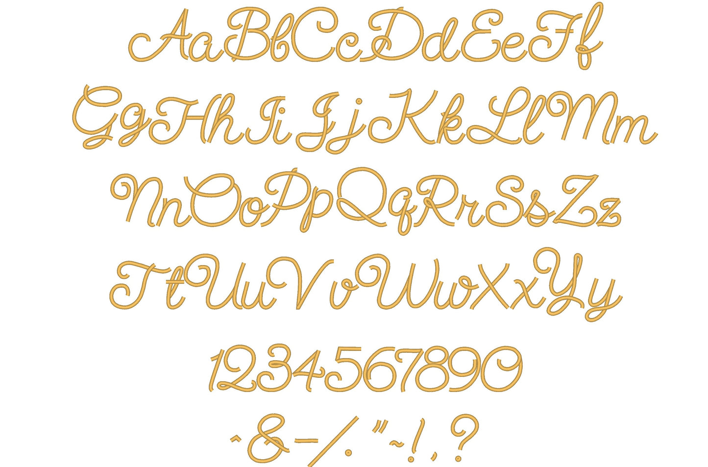 Baby Satin Stitch Handwritten Font