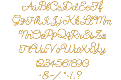 Baby Satin Stitch Handwritten Font