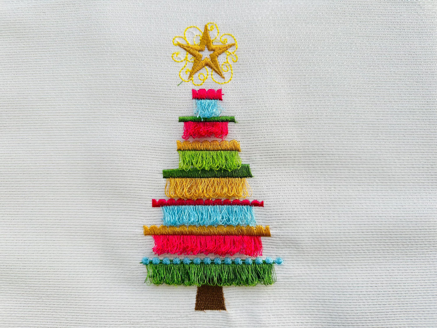 Shabby Chic Fringed Christmas Tree