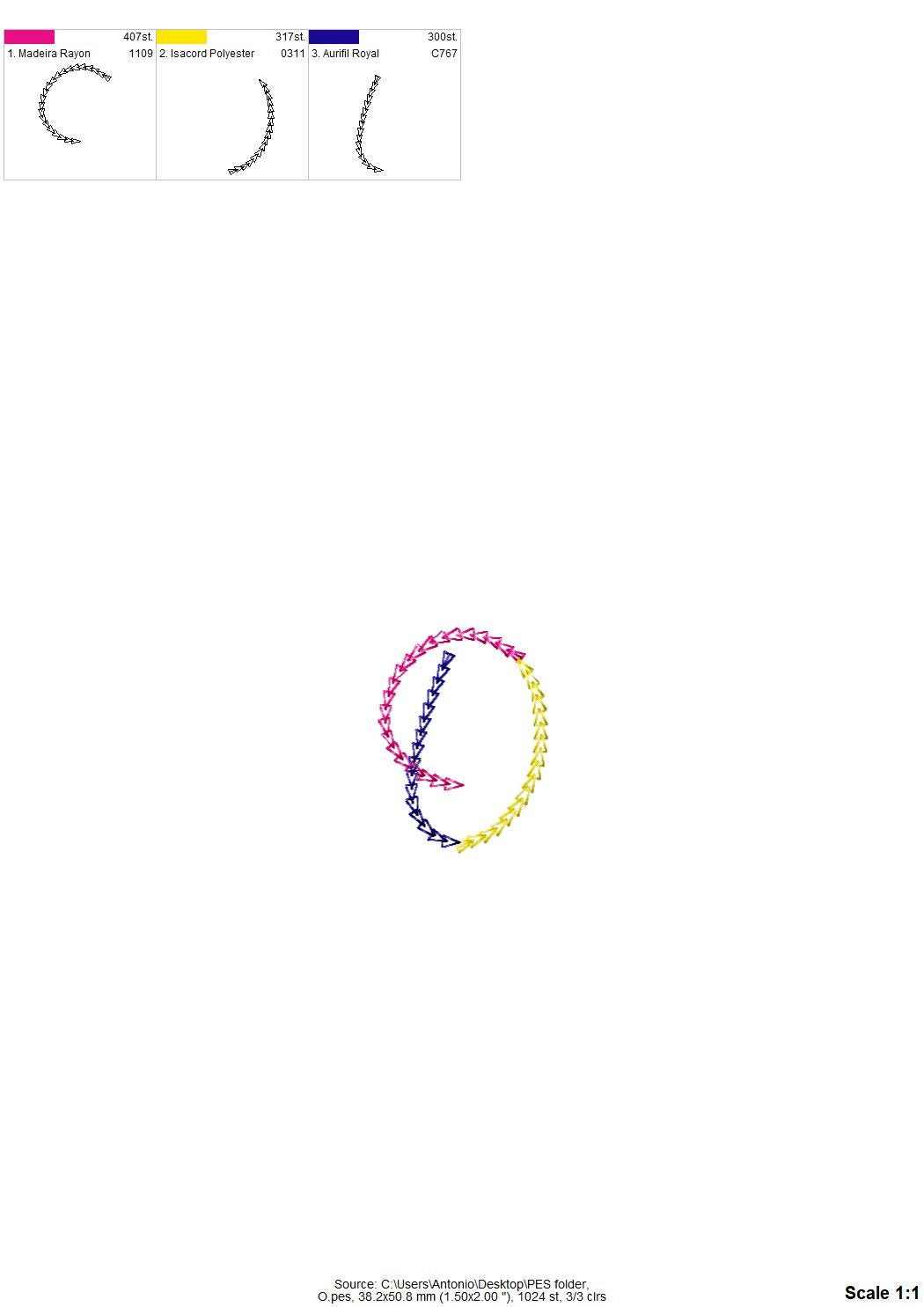 Color Smash Light Stitch Chain Font – Bx embroidery design by Artapli