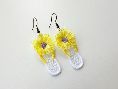 Summer Beach Flip Flops Earrings FSL