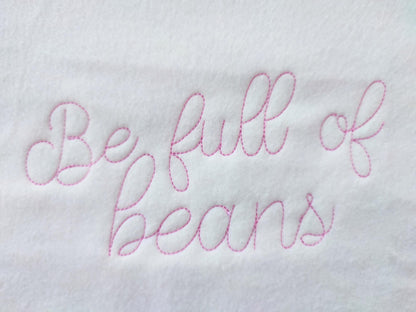 Simple Quick Bean Stitch Thin Line Font