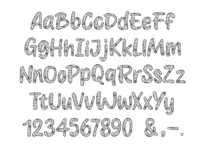 Spider Web Halloween Font