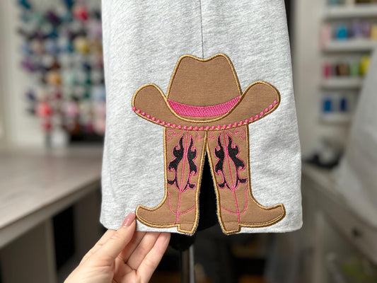 Cowgirl Cowboy Boots And Hat