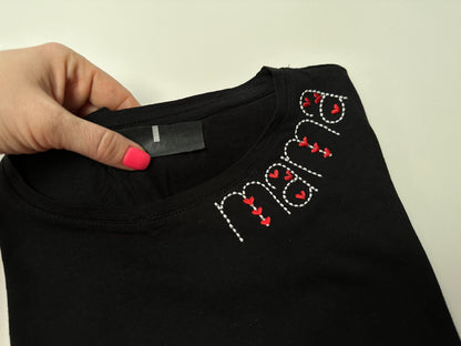 Puff Bean Stitch Heart Line Font