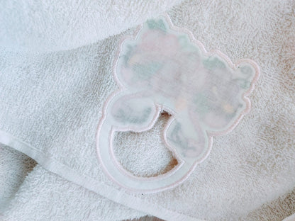 Flamingo And Hibiscus Towel Hanging Hole Topper