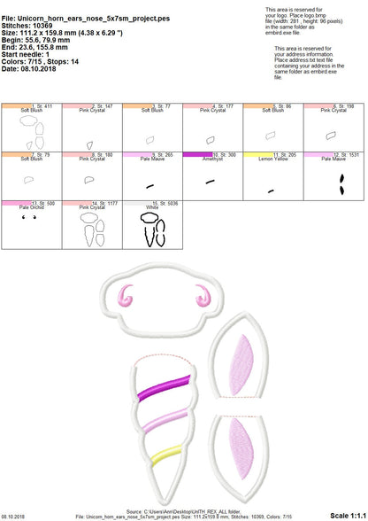 Unicorn Hooded Towel ITH