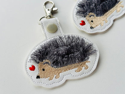 Fringed Hedgehog Keychain