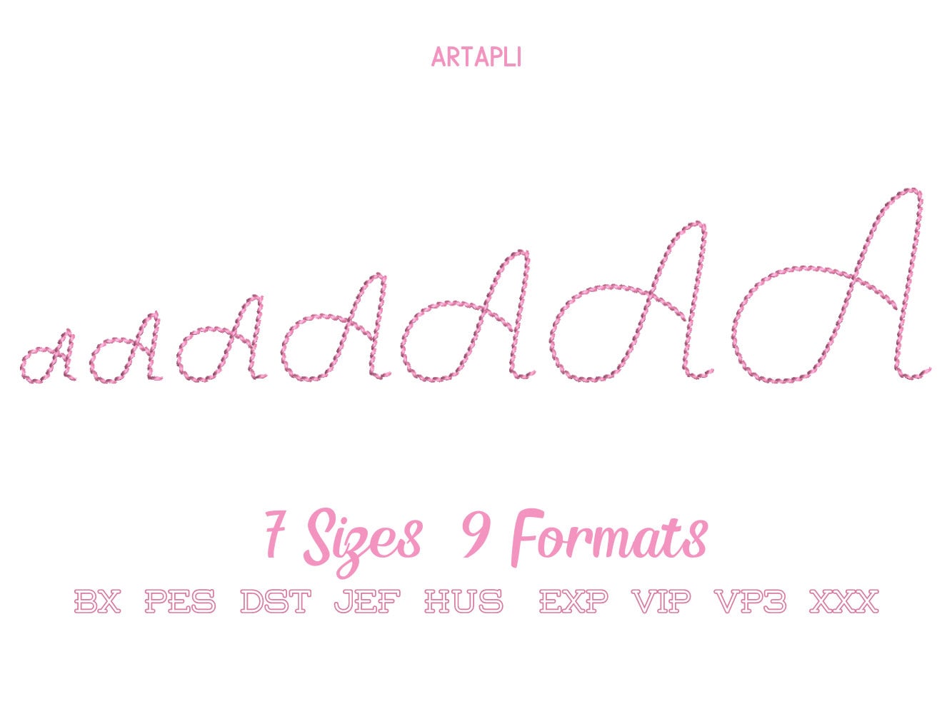 Swirl and Twirl Stem Stitch Handwritten Font