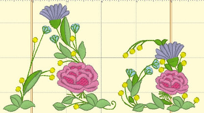 Meadow Flowers Floral Font