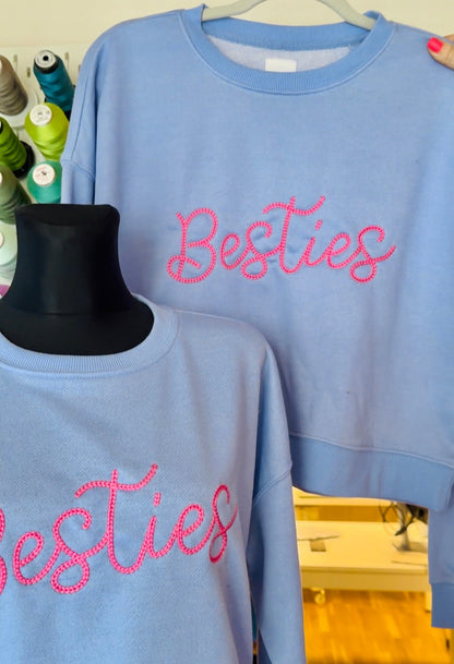 Dense Bold Chain Stitch Font Bestie
