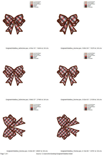 Gingham Plaid Side Seam Bow