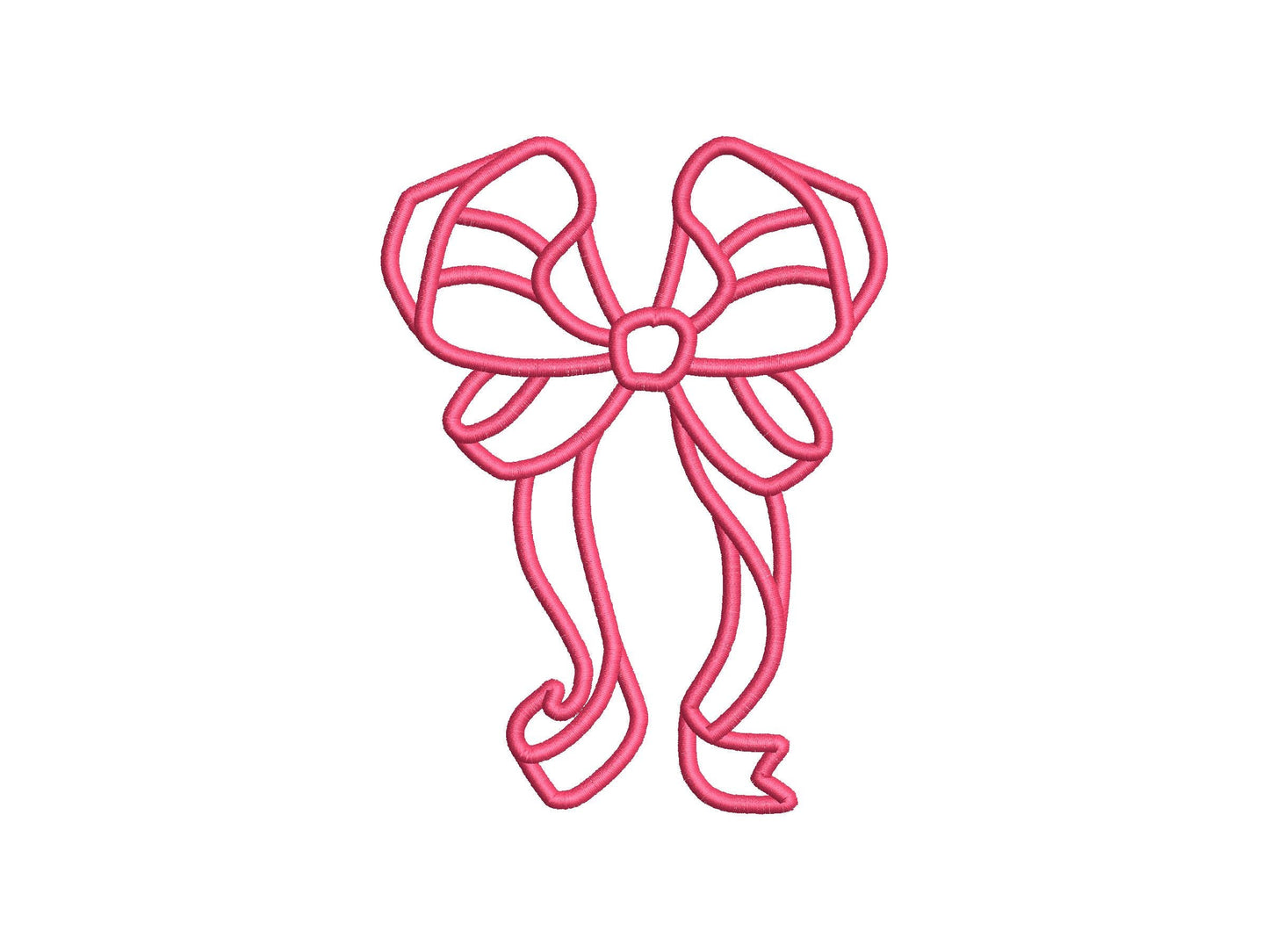 Curl Heirloom Bow Applique