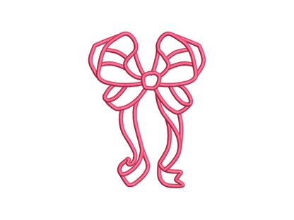 Curl Heirloom Bow Applique