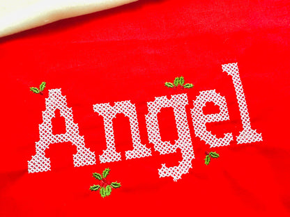 Cross stitch Font machine embroidery designs Christmas stocking