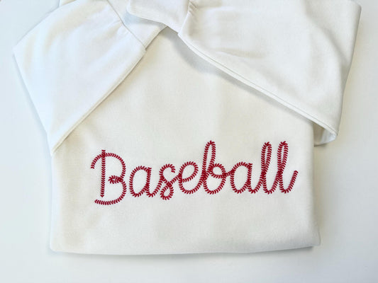Baseball Stitch Handwritten Script Font