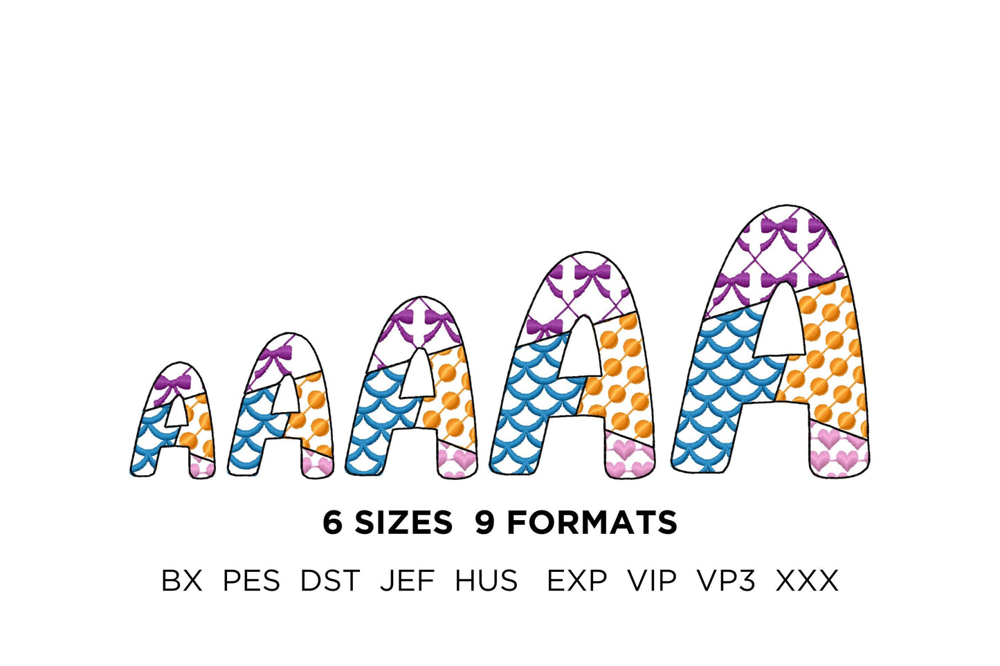 Patchwork Patterned Summer Font