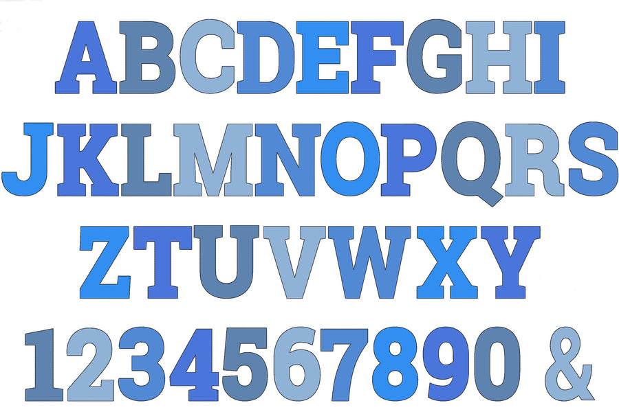 Open Edge Raggedy Applique Font