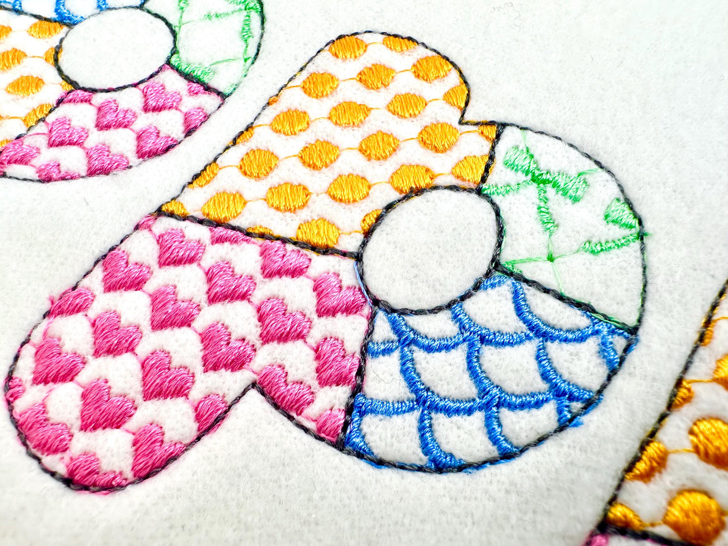 Patchwork Patterned Awesome Font