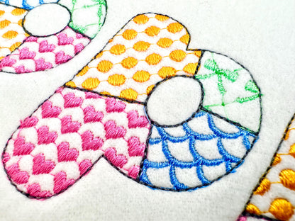 Patchwork Patterned Awesome Font