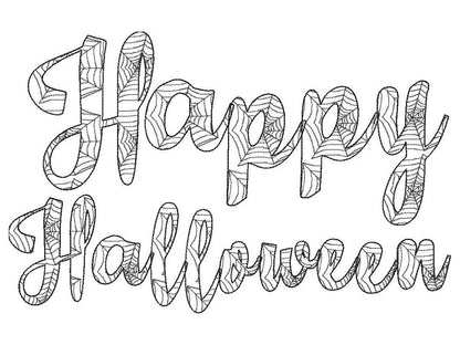 Spider Web Halloween Font