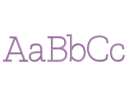 Satin Stitch Classic Block Font