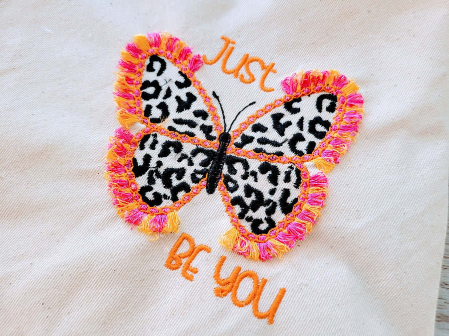 Fringed Butterfly Leopard Print