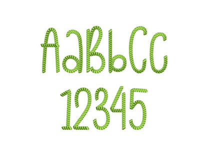 Rope Stitch One Height Font