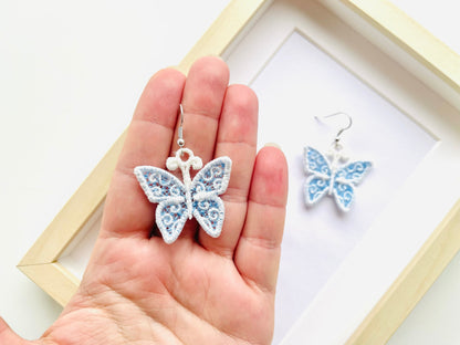 Little Butterfly Lace Earrings Charm