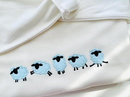 Mini baby Sheep Little Lamb farm animal machine embroidery applique