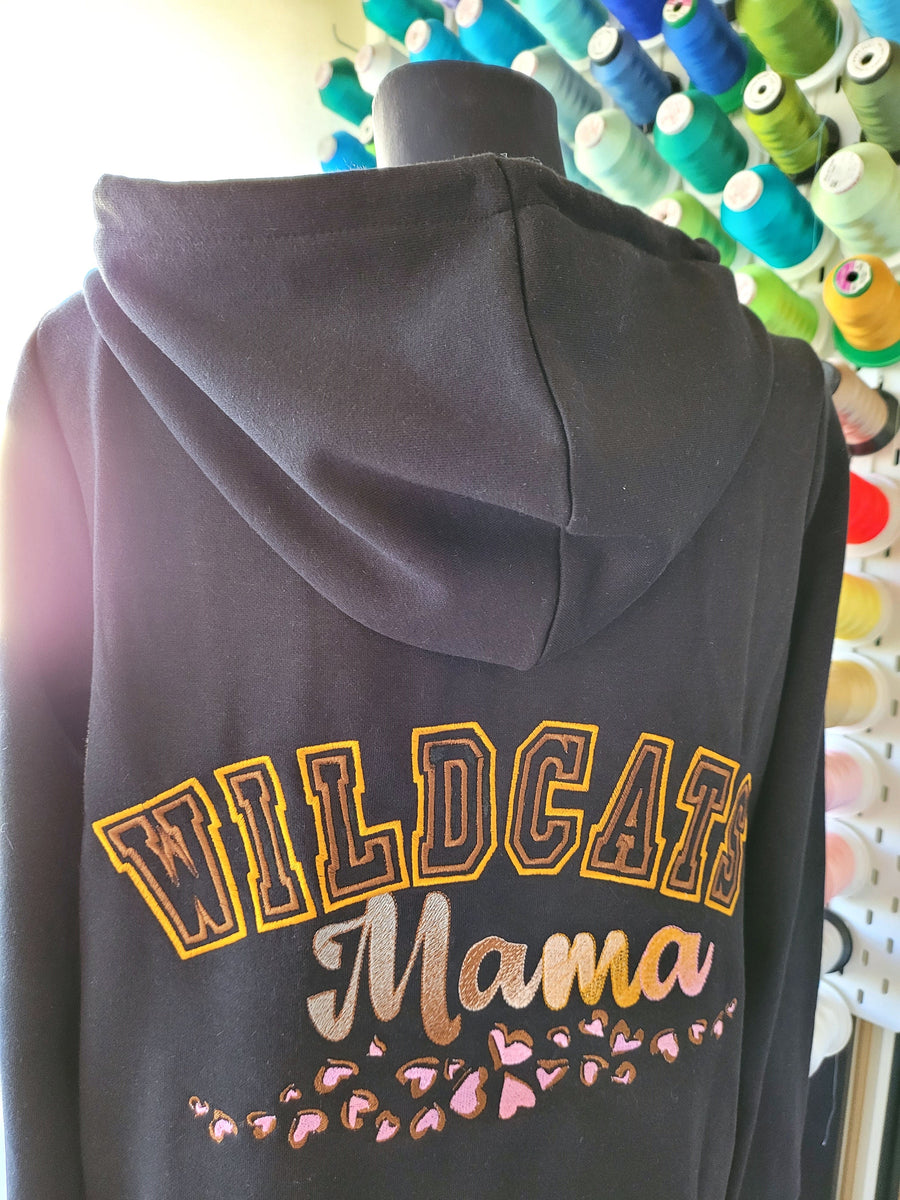 Double Applique Thin Narrow Athletic Font