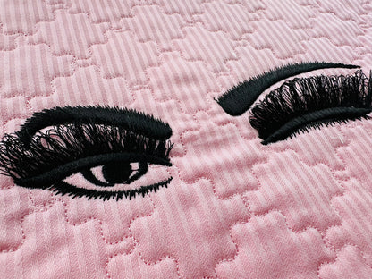 Doll Blinking Eyes Zipper Pouch ITH