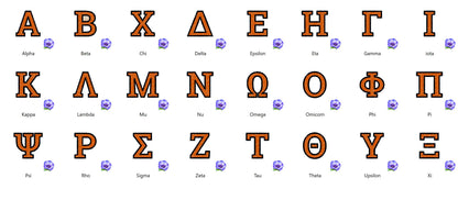 Mini Fill Sororities Greek Font