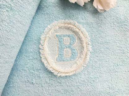 Fringed Monogram Frame and Embossed Font