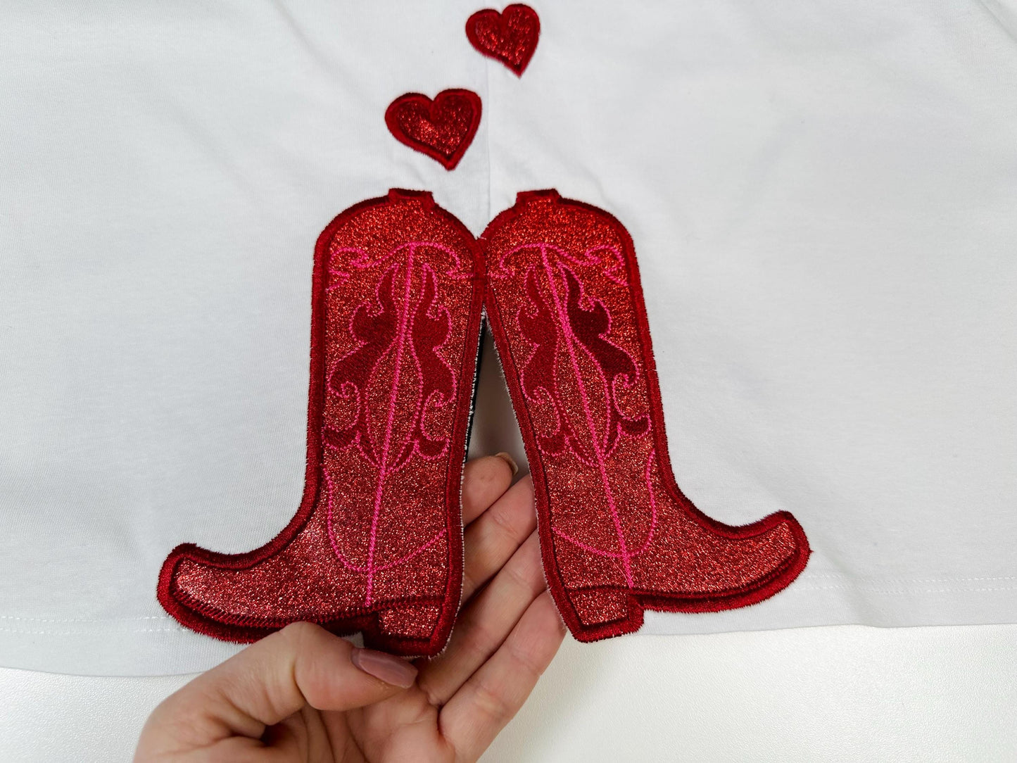 Valentine Heart Cowgirl Cowboy Boots