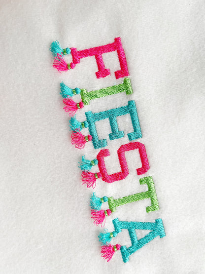 Fringed Summer Font With Tassels